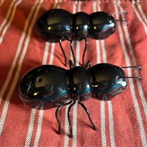 NWOT Black Ant Salt and Pepper Shakers , Never used!